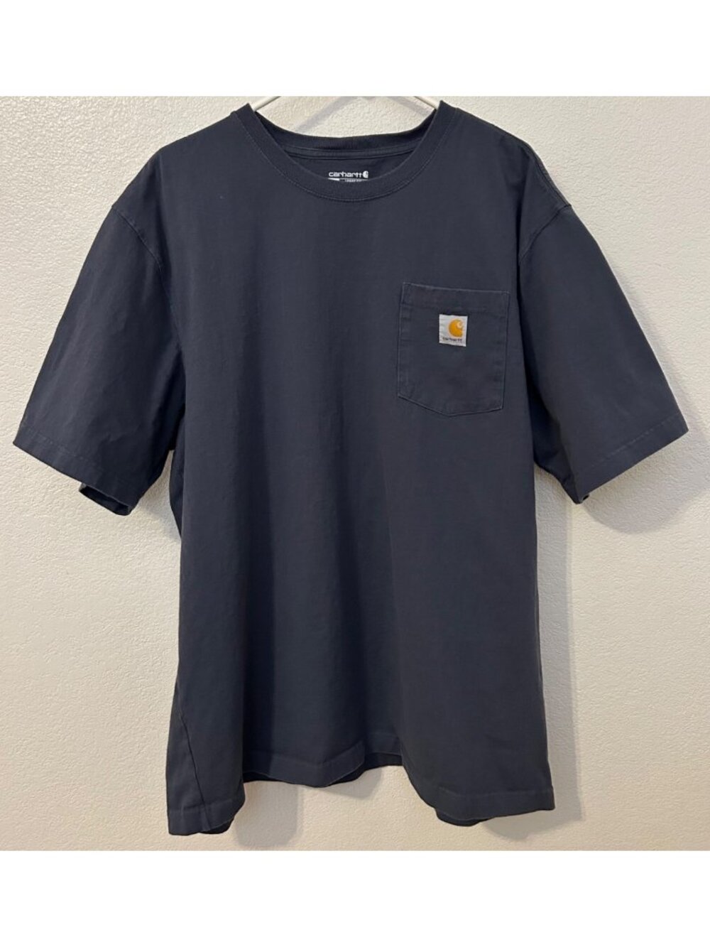 Carhartt Men's 2XL Short Sleeve Loose Fit T-Shirt Charcoal Gray Heavyweight Work
